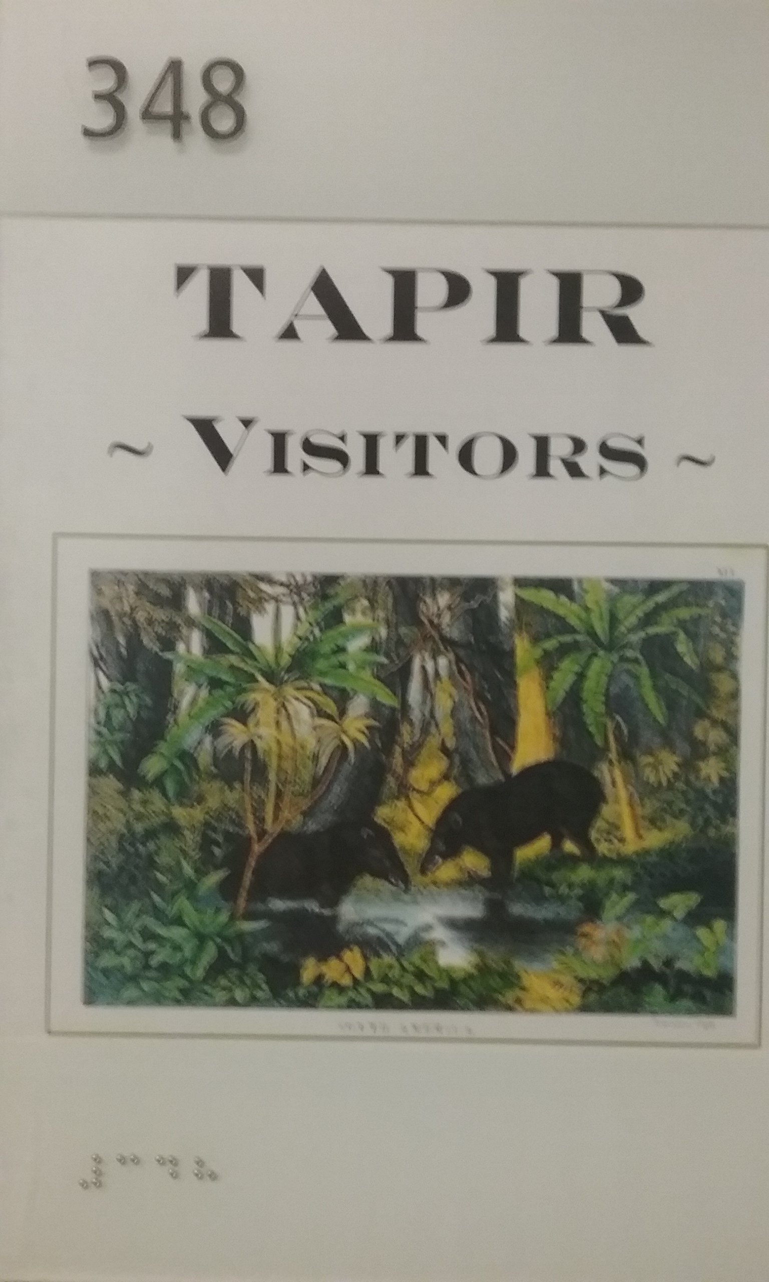 TAPIR visitors sign outside room 348 at Caltech