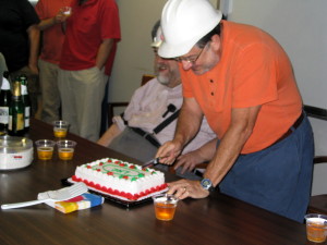 LHC Party Cutting the Cake1